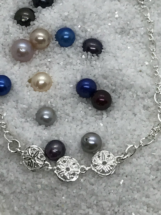 Sterling Silver Sand Dollar Anklet