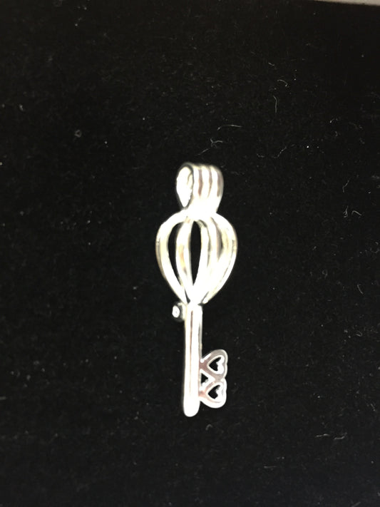 Sterling Silver Love Key Cage