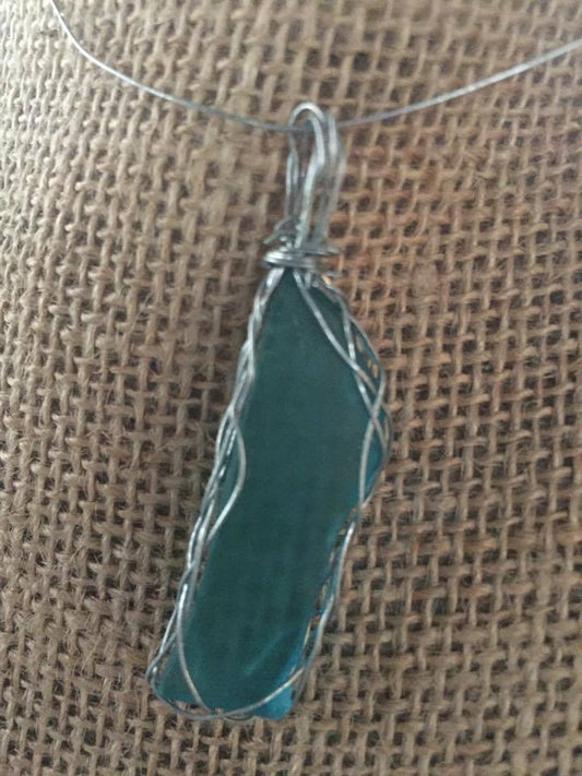 Teal Glass Pendant