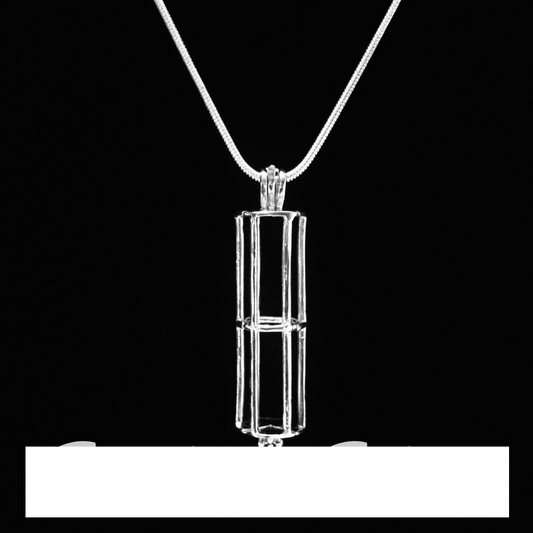 Silver Plated Cylinder Cage