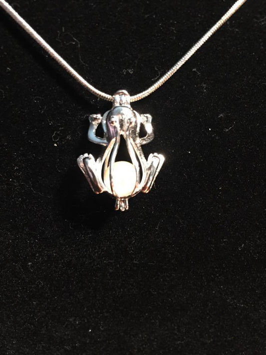 Silver Plated Frog Cage